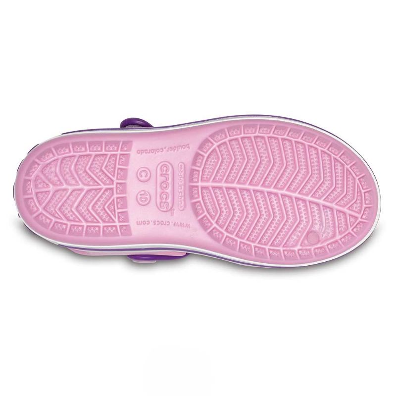 Crocs Kids Crocband Sandal Carnation/Amethyst UK 11 EUR 28-29 US C11 (12856-6AI)
